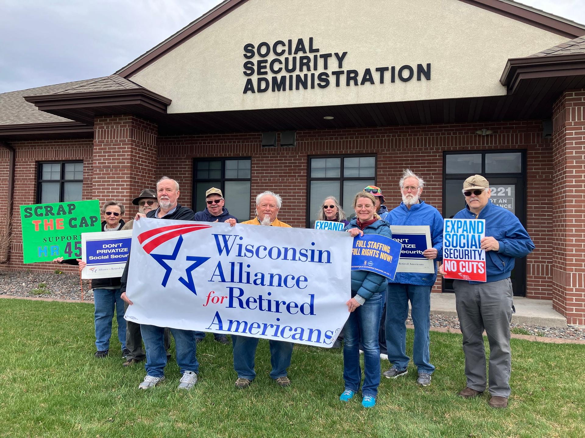 Wisconsin rallies highlight policy demands that ‘retirement be dignified’