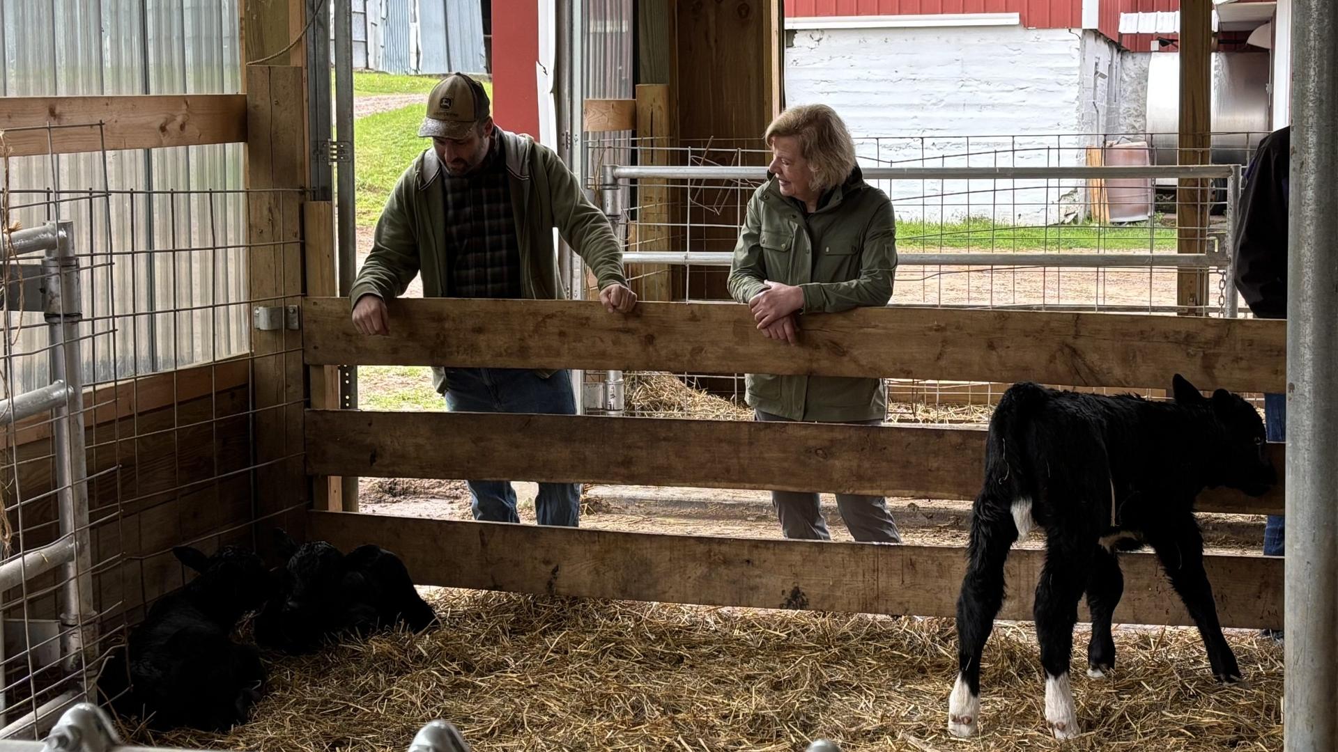 Chippewa Falls Farm Hosts Senator Tammy Baldwin on Tariffs