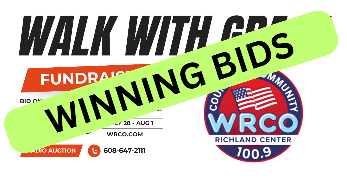 Day ONE wrap-up of the Walk with GRACE Radio Auction bids