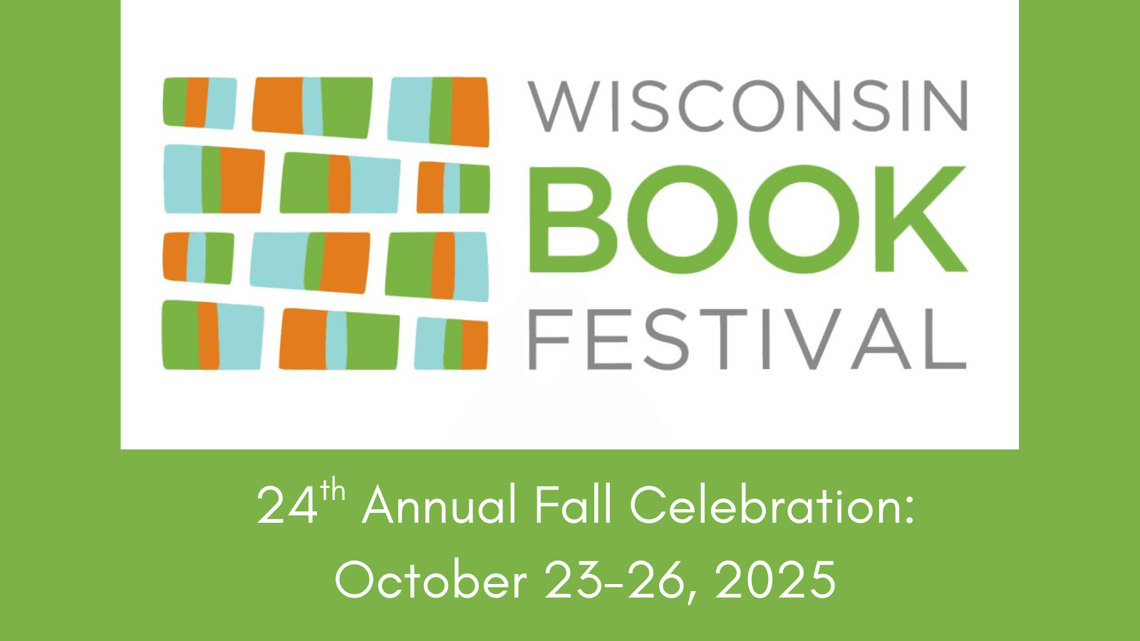 Civic Media is proud to present the Wisconsin Book Festival, Oct 23-26!