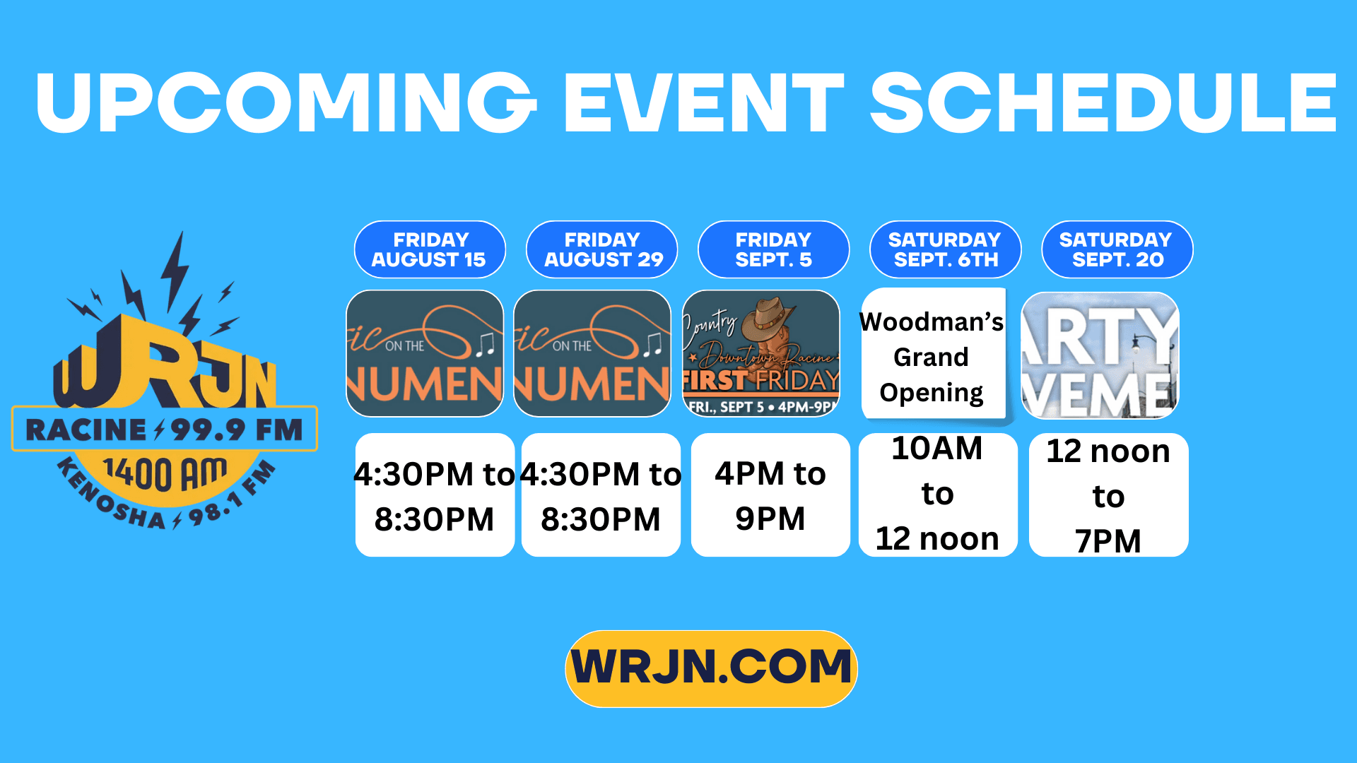 WRJN Heads to Music On The Monument Tomorrow