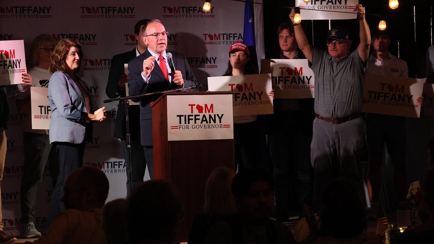 Tom Tiffany is the frontrunner to be the Republican nominee for governor in Wisconsin